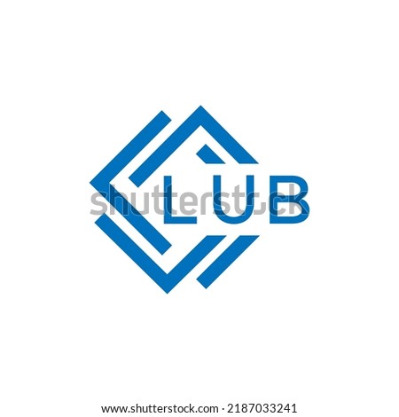 LUB letter logo design on white background. LUB creative circle letter logo concept. LUB letter design.
 Zdjęcia stock © 