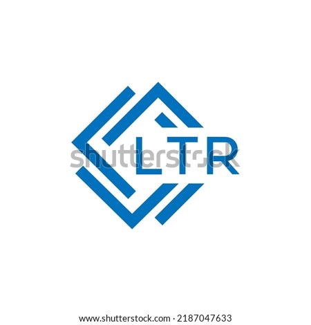 LTR letter logo design on white background. LTR creative circle letter logo concept. LTR letter design.
