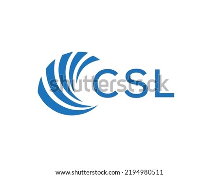 CSL letter logo design on white background. CSL creative circle letter logo concept. CSL letter design.
