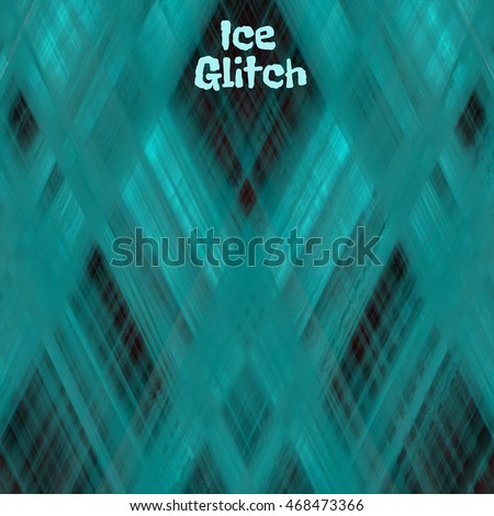 Blue cracked ice texture vector mesh background glitch style