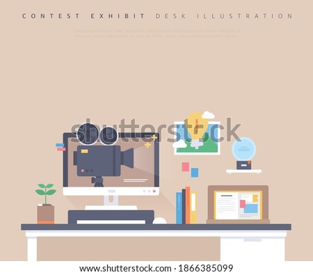 Contest Exhibit Desk Illustration Useful Object