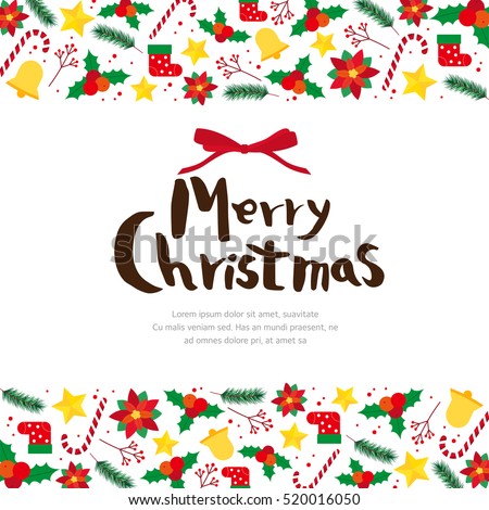 Christmas Frame Stock Vector Illustration 520016050 : Shutterstock