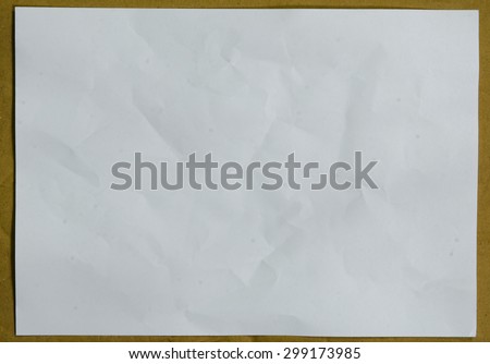 white paper background, creased paper texture