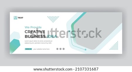 Business marketing idea social media cover banner template