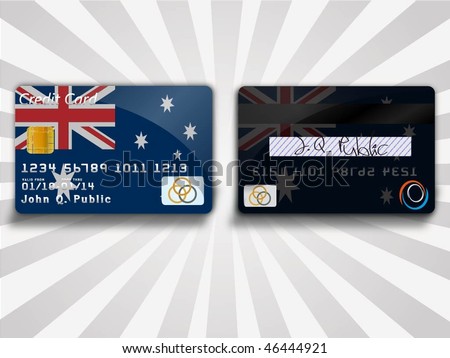 australia vector card