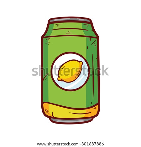 Lime Soft Drink Can 