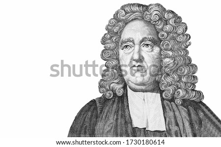 Jonathan Swift, Portrait from Ireland  10 Pounds 1976 Banknotes. 
