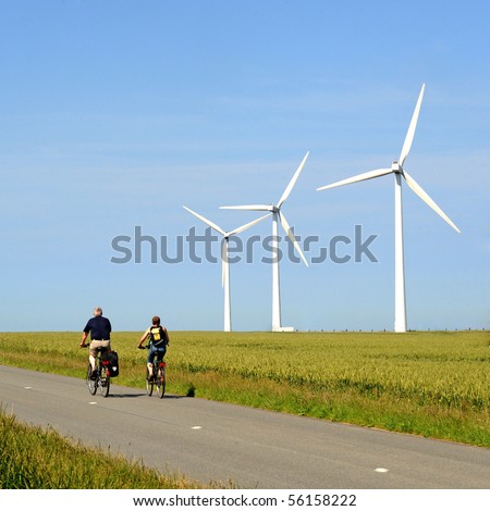 wind turbine and bike