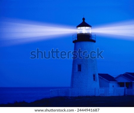 Similar – Leuchtturm bei Nacht auf der Insel Sylt, in der Nordsee, auf Dünen