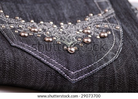 Back jeans pocket rhinestone in Women&apos;s Jeans - Compare Prices