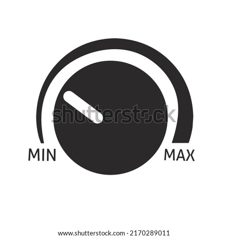 Min max sound setting icon vector with trendy design