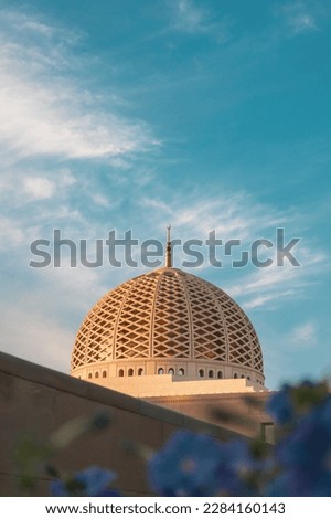 Similar – Image, Stock Photo Sultan Qaboos Mosque in Muscat