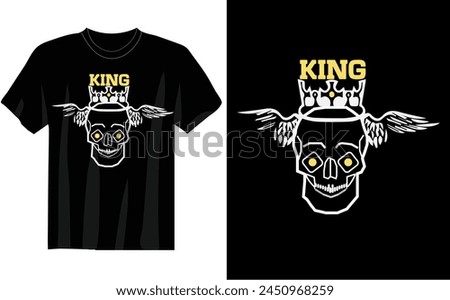  king t shirt unique design and vector Paper heart mustache and crown Vector illustr
