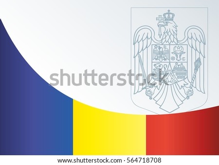 the template for the award, an official document with the flag and symbol of Republic of Romania