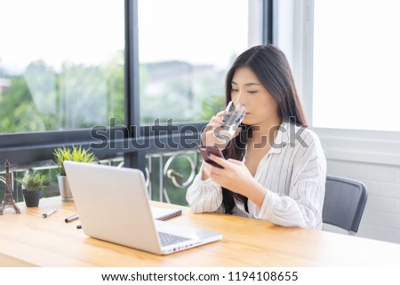 Similar – Image, Stock Photo Water time Drinking