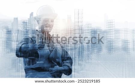 Similar – Image, Stock Photo Double exposure