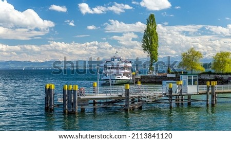 Image, Stock Photo Shipping on Lake Constance