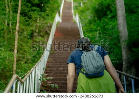 Similar – Image, Stock Photo walking up the red carpet together