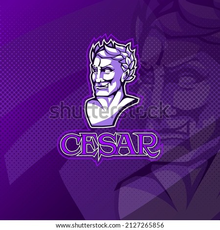 Cesar logo for esport, sport, or game team mascot.