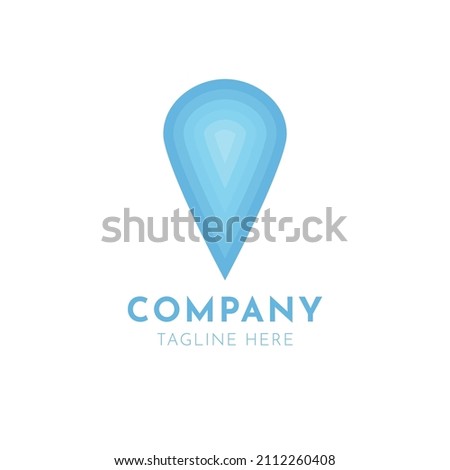 General Logo Six Blue Point For Company and File Editable