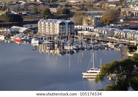 Launceston - reflections at Home Point on the Tamar River, Tasmania, Australia