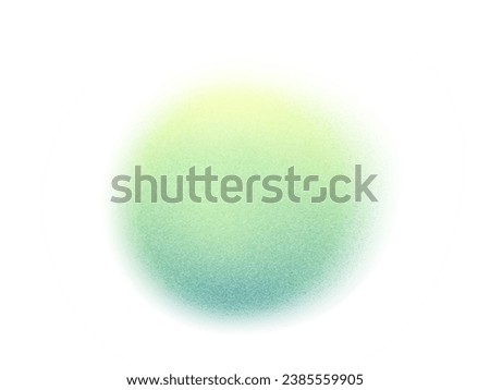 Color gradient, round shape gradation, grain noise texture, blur holographic abstract vector background. Gradient blend mesh pattern with green color gradation.