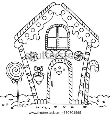 Download Gingerbread House Coloring Pages To Print At Getdrawings Free Download