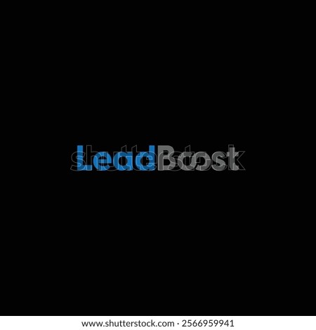 LeadBoost modern bold logo design with oo letter infinity icon vector illustration.