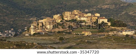 a village in mediterranean country (Corsica