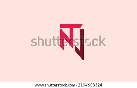 Alphabet letters Initials Monogram logo NTV