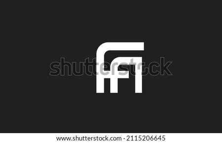 Alphabet letters Initials Monogram logo FA, AF, F and A Imagine de stoc © 