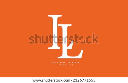 Alphabet letters Initials Monogram logo LL, L and L Stock fotó © 