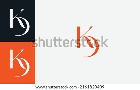 Alphabet letters Initials Monogram logo KD, DK, K and D Stock fotó © 