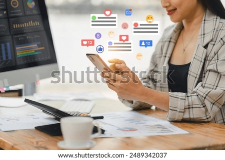 Similar – Image, Stock Photo Young woman enjoying on the boat