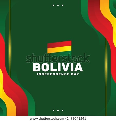 Bolivia Independence Day Background Design