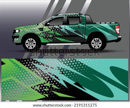 Graphic abstract stripe racing background designs for vehicle, rally, race, adventure and car racing livery