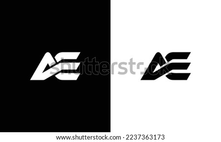 AE Letter Logo Design. Creative Modern AE Letter icon vector Illustration.