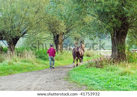 man with horse