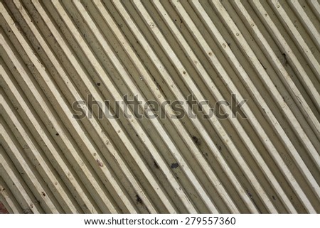 Old wooden thin planks background, inclined
