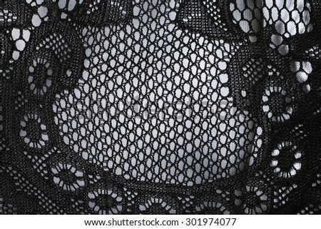 Black lace background.