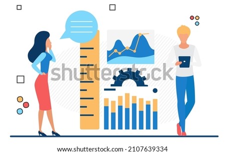 Market experts audit consulting analysis information. Quantitative and qualitative assessment of marketplace Photo stock © 