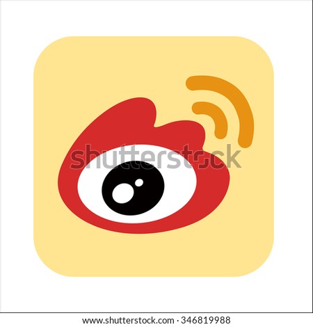 Icon eye vector logo isolated