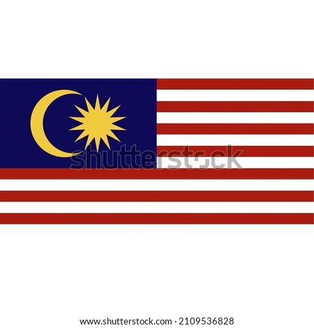 Flag of Malaysia, Malaysia is a federal state consisting of thirteen states (states) and three federal territories in Southeast Asia with an area of ​​330,803 sq km. The capital city is Kuala Lumpur, 