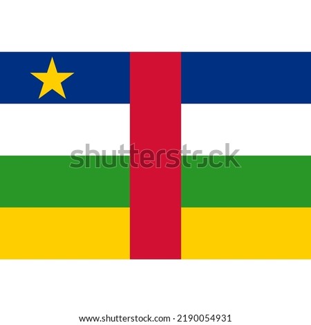 The flag of the Central African Republic has been used by the government since 1 December 1958 with a design by Barthélemy Boganda, the first president of the Oubangui-Chari autonomous region.