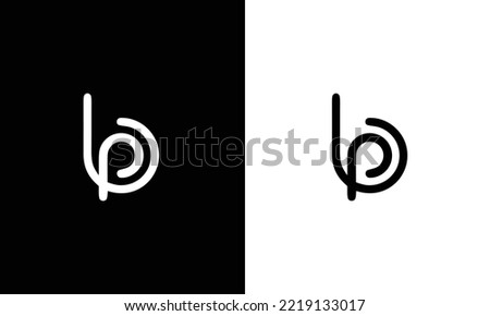 BP Letter Logo Design. Creative Modern B P Letters icon vector Illustration.