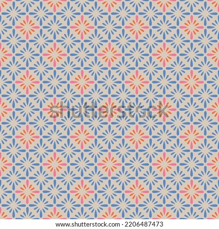 Modern geometric shapes common motif seamless pattern background. Luxury fabric design textile swatch for ladies dress, man shirt all over print. 
