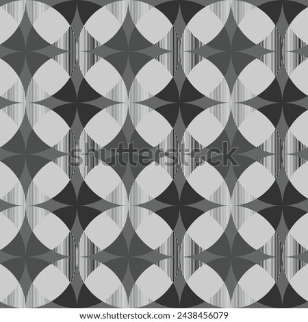 Black and white stripes geometric seamless pattern. Endless unusual prints. 