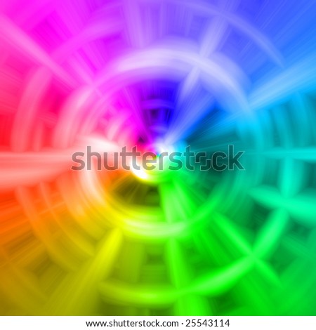 abstract rainbow gradient tube 2
