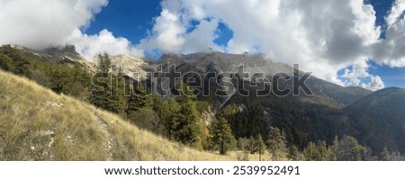 Similar – Foto Bild Alpenpanorama bei Nachtanbruch