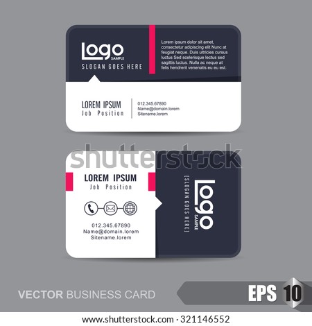 business card template,Vector illustration Photo stock © 